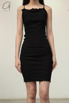 BASERANGE suspender skirt DRRTS-RB-SP24 black